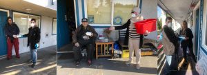 Residents at Peterson Place receiving meals